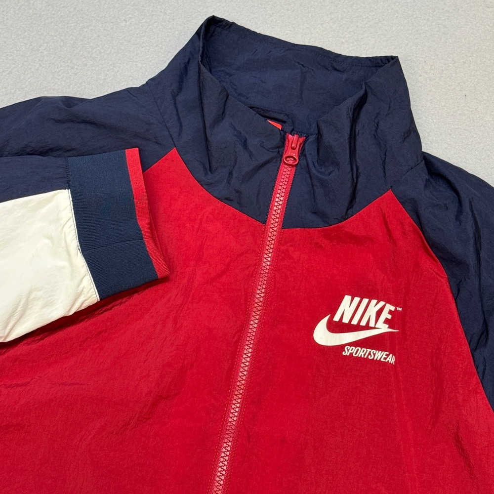 NIKE Sportswear Archive 1/2 Zip Windbreaker Jacket Mens L Colorblock Anorak‎ USA